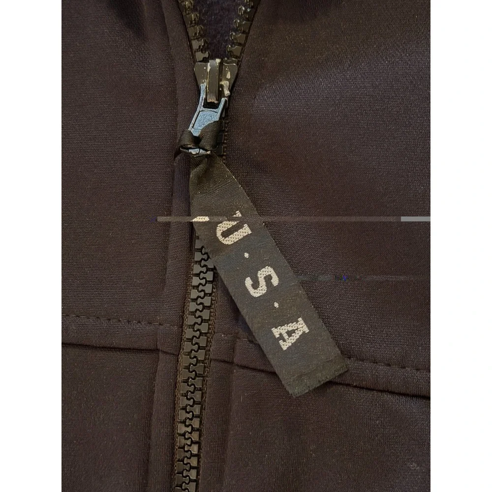 USA Olympics Jacket Mens Large Black Team USA Full Zip Olympic Committee‎